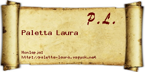 Paletta Laura névjegykártya